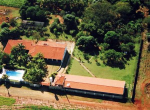 Vista aérea da Pousada